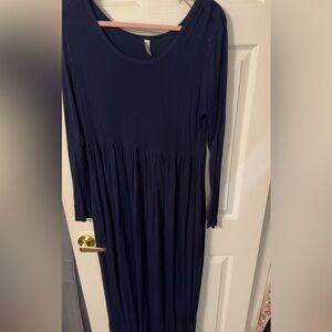 Elegant Navy Blue Women's Dress